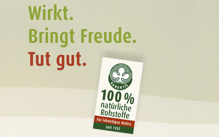 Wirkt. Bringt Freude. Tut gut. Link zur Oscorna® Markenwelt